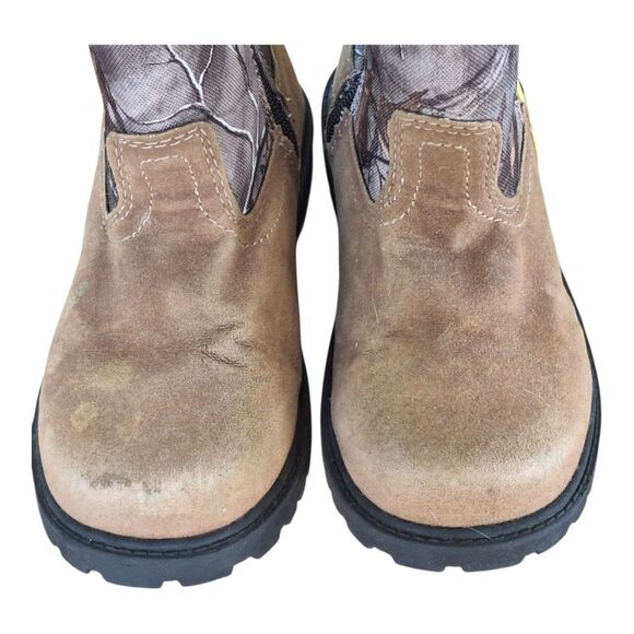 Magellan Outdoors Boots Kids Camo Boone Realtree Edge Side Zip size 13D Unisex - Picture 13 of 16